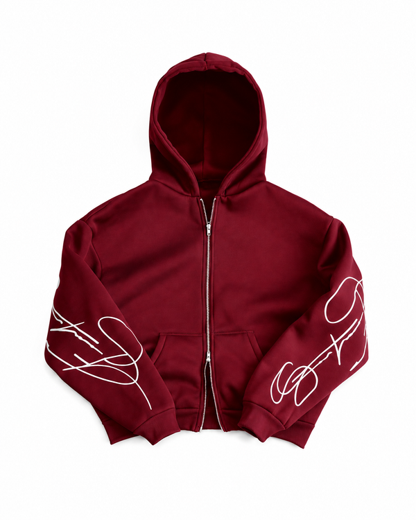 zip-up hoodie